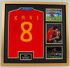 Xavi Signed & Framed Spain Shirt 2010 World Cup Genuine Signature AFTAL COA