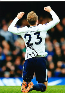  Christian Eriksen Signed 12X8 Photo SPURS Tottenham Hotspur AFTAL COA (1472)