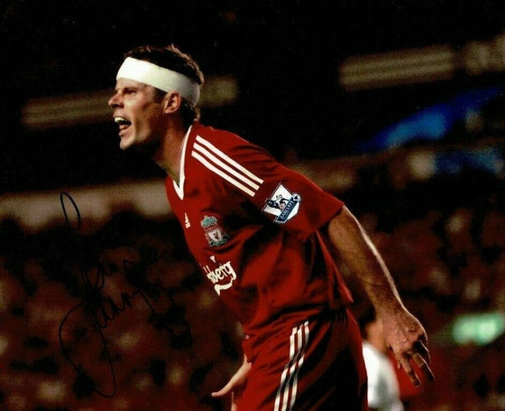 Jamie Carragher Signed 10X8 Photo Liverpool Istanbul 2005 AFTAL COA (1280)