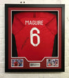 Harry Maguire Signed & Framed ENGLAND Shirt 2018 WORLD CUP AFTAL COA (B)