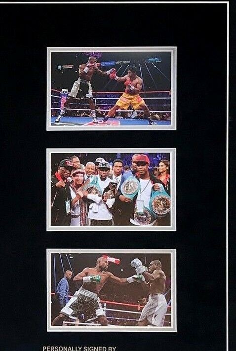 Floyd Mayweather Signed & FRAMED Boxing GLOVE TBE TMT AFTAL COA (C)