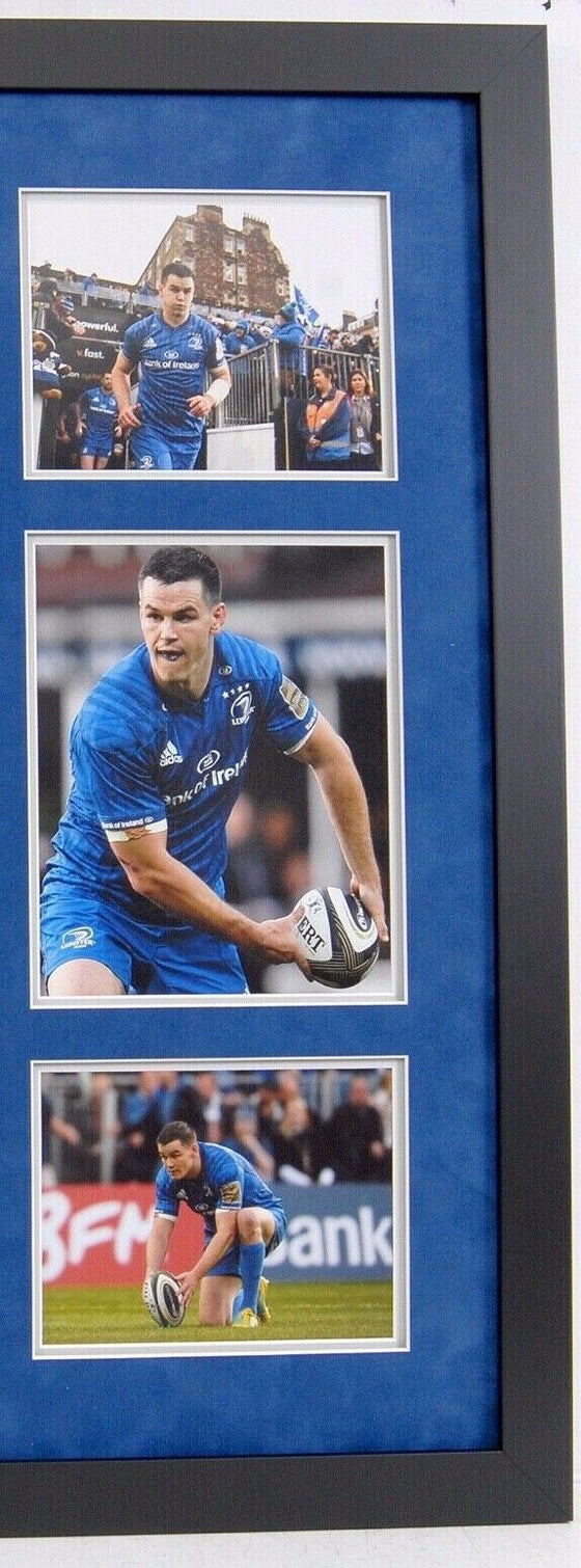 Jonathan Sexton Signed & Framed Leinster Rugby Shirt Ireland Legend AFTAL COA