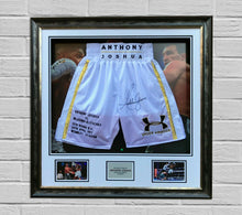  Anthony Joshua Signed & Framed Boxing Trunk RARE LIMITED EDITION PROOF AFTAL COA