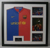 Pep Guardiola SIGNED & FRAMED BARCELONA JERSEY AFTAL COA (C)