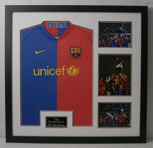  Pep Guardiola SIGNED & FRAMED BARCELONA JERSEY AFTAL COA (C)
