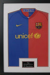 Pep Guardiola SIGNED & FRAMED BARCELONA JERSEY AFTAL COA (C)