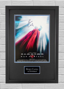  Henry Cavill Signed & Framed 16X12 Photo Man of Steel Autograph AFTAL COA (B)