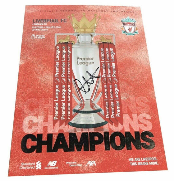 Trent Alexander-Arnold Signed Premier League CHAMPIONS Programme AFTAL COA