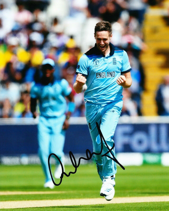 Chris Woakes Signed 10X8 Photo 2019 England CRICKET World Cup AFTAL COA (2538)