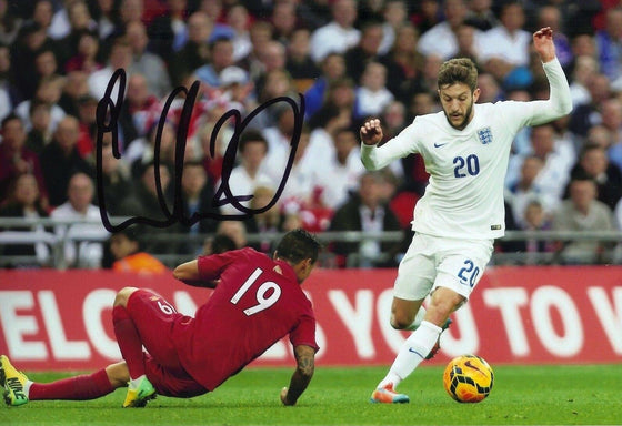 Adam Lallana Signed 12X8 Photo Liverpool F.C. & England Genuine AFTAL COA (9142)