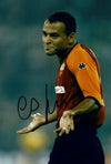 Cafu SIGNED 12X8 PHOTO BRAZIL & AS ROMA COA (9131)