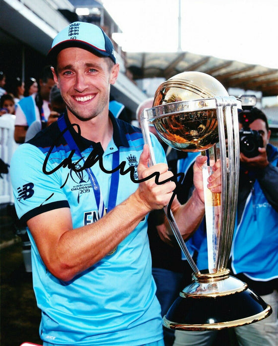 Chris Woakes Signed 10X8 Photo 2019 England CRICKET World Cup AFTAL COA (2555)