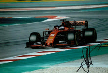 Sebastian Vettel Signed 12X8 Photo FORMULA 1 Ferrari Genuine AFTAL COA (3572)