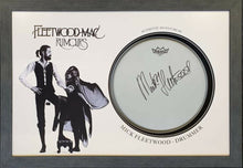  Mick Fleetwood Signed DrumSkin Fleetwood Mac Display AFTAL COA (B)