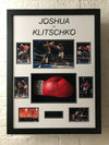 Wladimir Klitschko & Anthony Joshua Signed & FRAMED Boxing Glove AFTAL COA (A)