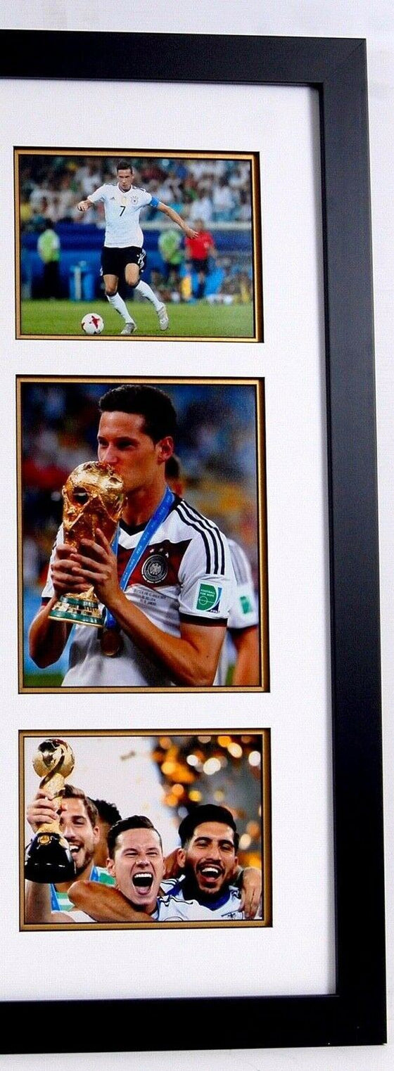 Julian Draxler Signed & Framed Germany Shirt 2014 World Cup WINNER AFTAL COA (A)