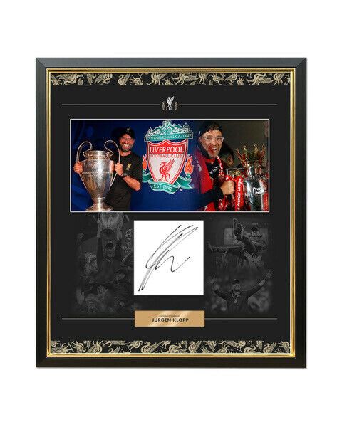 Jurgen Klopp Signed Photo Mount Display Liverpool F.C Premier League AFTAL COA L