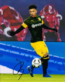  Jadon Sancho Signed 10X8 Photo Borussia Dortmund AFTAL COA (1235)