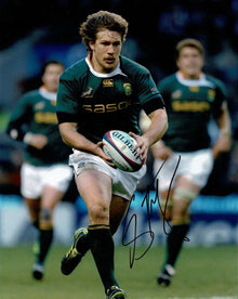  Francois Steyn Signed 10X8 Photo SPRINGBOKS South Africa RWC 2019 AFTAL COA (D)
