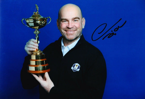 Thomas Bjorn Signed 12X8 Photo 2018 RYDER CUP AFTAL COA (B)