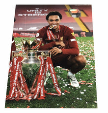  Trent Alexander-Arnold Signed 16X12 Premier League Trophy Photo AFTAL COA (C)