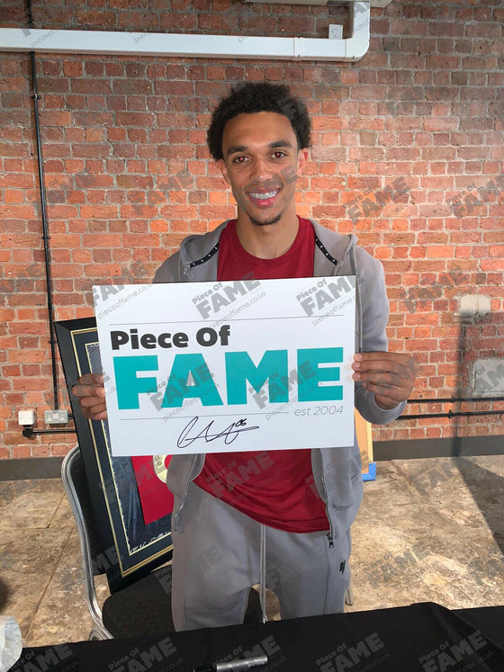 Trent Alexander-Arnold Signed 16X12 Premier League Trophy Photo AFTAL COA (C)