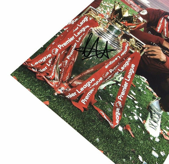 Trent Alexander-Arnold Signed 16X12 Premier League Trophy Photo AFTAL COA (C)