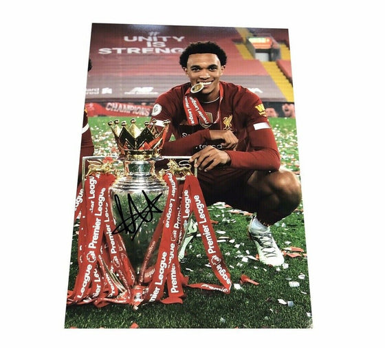 Trent Alexander-Arnold Signed 16X12 Premier League Trophy Photo AFTAL COA (C)