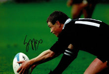  Grant Fox Signed 12X8 Photo ALL BLACKS NEW ZEALAND AFTAL COA (B)