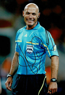  Howard Webb Signed 12X8 Photo GENUINE Referee World Cup AFTAL COA (1827)