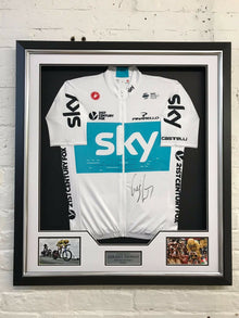  Geraint Thomas Signed Tour De France Yellow Jersey FRAMED AFTAL COA