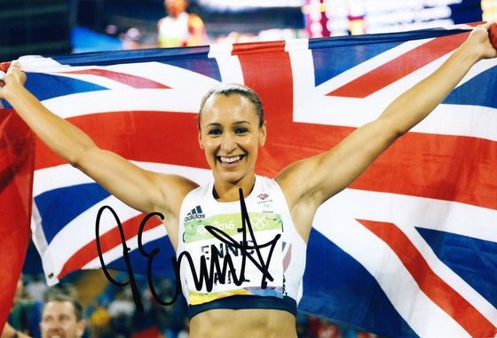 Jessica Ennis Signed 12X8 Photo RIO 2016 Olympics AFTAL COA (D)