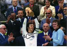  Franz Beckenbauer Signed 12X8 Photo 1974 World Cup Trophy AFTAL COA (9020)