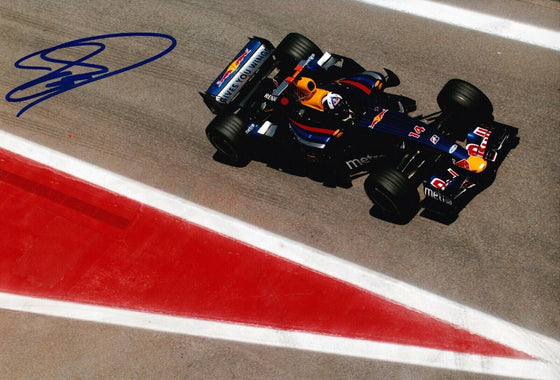 David Coulthard Signed 12X8 Photo Redbull Formula ONE AFTAL COA (B)