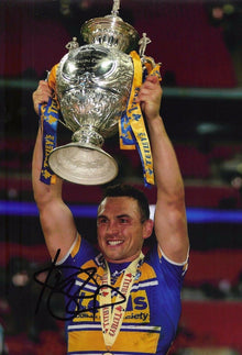  Kevin Sinfield SIGNED 12X8 Photo Leeds Rhinos Rugby AFTAL COA (2144)
