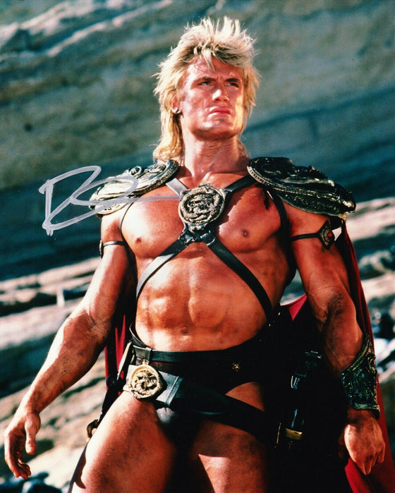 Dolph Lundgren SIGNED 10X8 Photo Masters of the Universe CREED AFTAL COA (A)