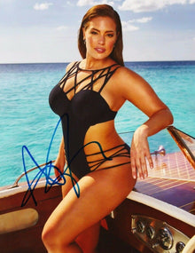  Ashley Graham Signed 10X8 Photo SEXY IMAGE AFTAL COA (5121)