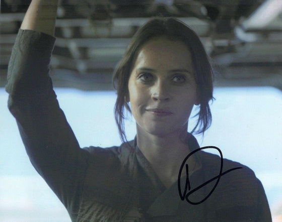 Felicity Jones Signed 10X8 Photo Rogue One: A STAR WARS Story AFTAL COA (7221)