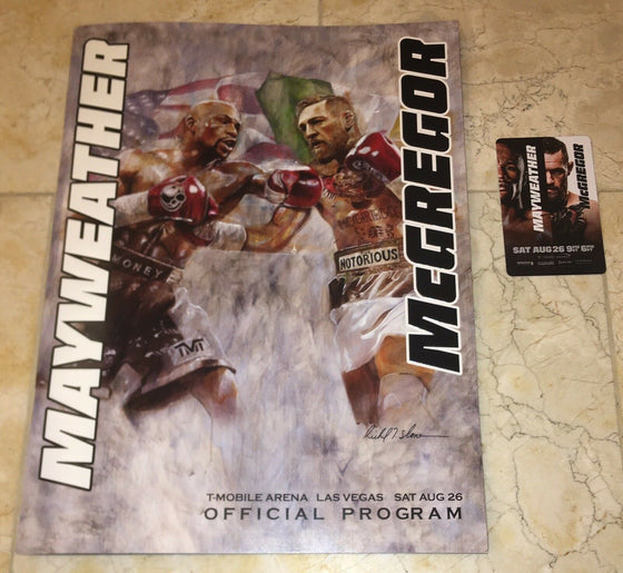 Floyd Mayweather vs Conor McGregor Programme & Room Key Card!!