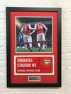 Pierre-Emerick Aubameyang & Henrikh Mkhitaryan SIGNED & FRAMED Arsenal F.C. Sign