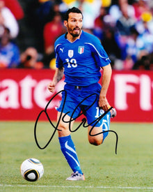  Gianluca Zambrotta Signed 10X8 Photo Italy GENUINE AFTAL COA (1114)