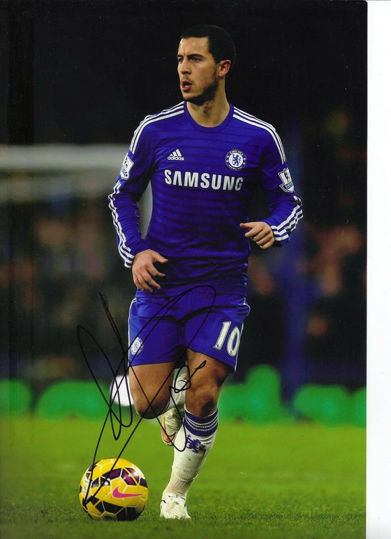 Eden Hazard Genuine Hand Signed 12X8 Photo Chelsea FC Autograph (1801)