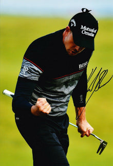  Henrik Stenson Signed 12X8 Photo GENUINE Autograph AFTAL COA (3110)