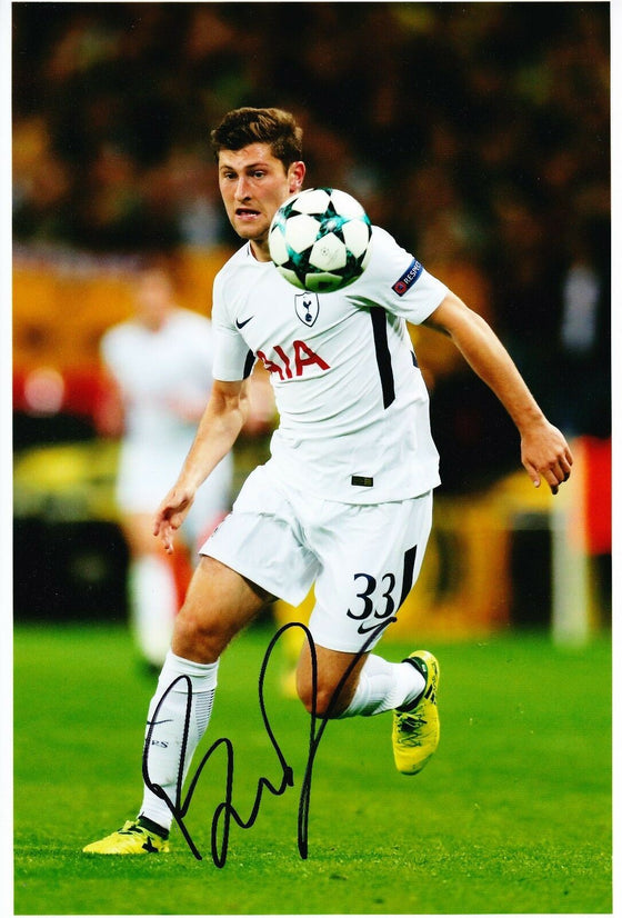 Ben Davies Signed 12X8 Photo SPURS Tottenham Hotspur AFTAL COA (1661)