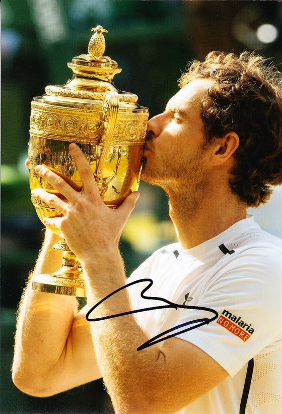 Andy Murray Signed 12X8 Photo Genuine US OPEN TENNIS WIMBLEDON AFTAL COA (A3)