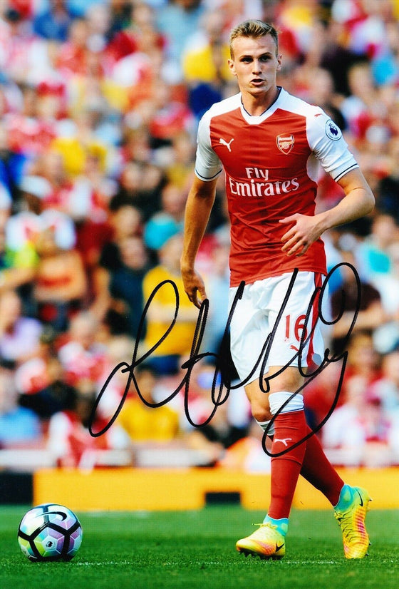Rob HOLDING Signed 12X8 Photo Arsenal AFTAL COA (9121)
