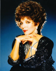  Joan Collins Signed 10X8 PHOTO AFTAL COA (5456)