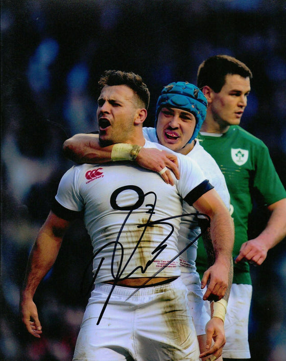 Danny Care Genuine Hand Signed 10x8 Photo England Rugby (2338)