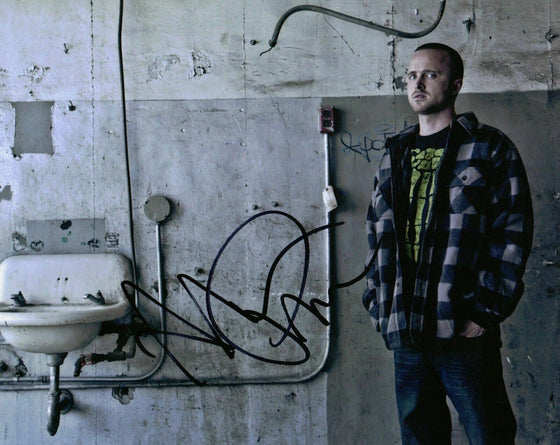 Aaron Paul Breaking Bad Rare Signed 10X8 Photo GENUINE SIGNATURE (5518)