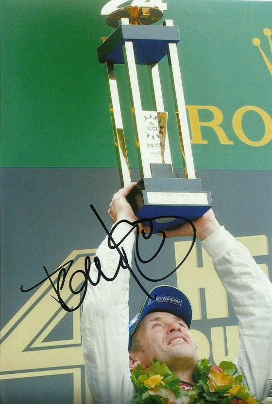 Tom Kristensen Signed 12X8 Photo Audi Sport Team Joest 2013 AFTAL COA (3602)